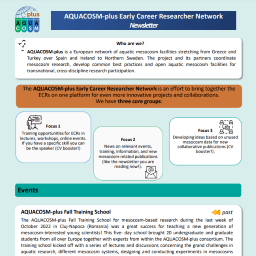 AQUACOSM-plus Early Career Researcher Network Newsletter